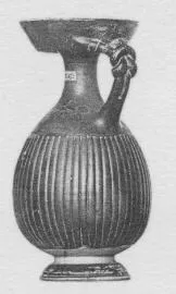 OINOCHOE (SOUTH ITALIAN, GNATHIAN, BLACK GLAZE)