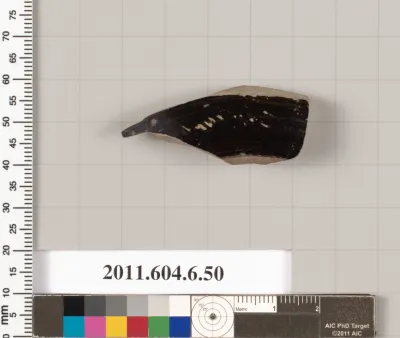 Terracotta fragment of a closed shape