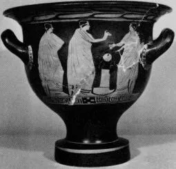 KRATER, BELL (ATHENIAN, RED-FIGURE)