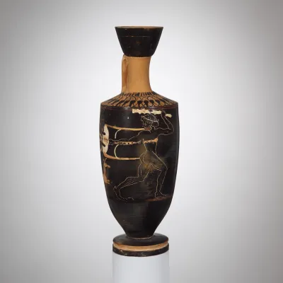 Terracotta lekythos (oil flask)