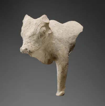 Terracotta statue of a bull