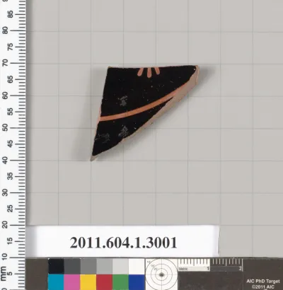 Terracotta fragment of a kylix (drinking cup)