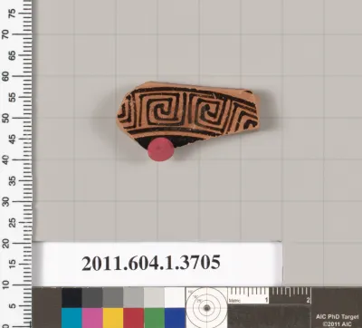 Terracotta fragment of a kylix (drinking cup)