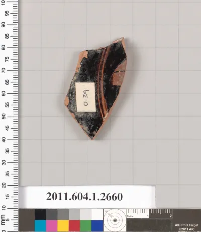 Terracotta fragment of a kylix (drinking cup)