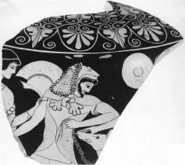 HYDRIA, FRAGMENT (ATHENIAN, RED-FIGURE)