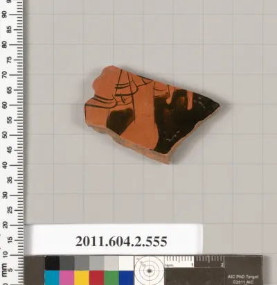 Terracotta fragment of a column-krater (bowl for mixing wine and water)