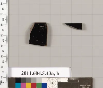 Terracotta rim fragments of kylikes (drinking cups)