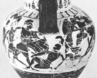 AMPHORA, NECK (ATHENIAN, BLACK-FIGURE)
