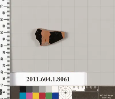 Terracotta fragment of a kylix (drinking cup)