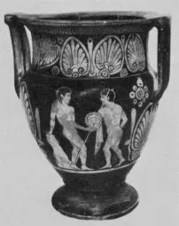 KRATER, COLUMN (ETRUSCAN, RED-FIGURE)