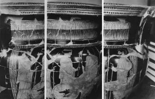 KRATER, COLUMN (ATHENIAN, RED-FIGURE)