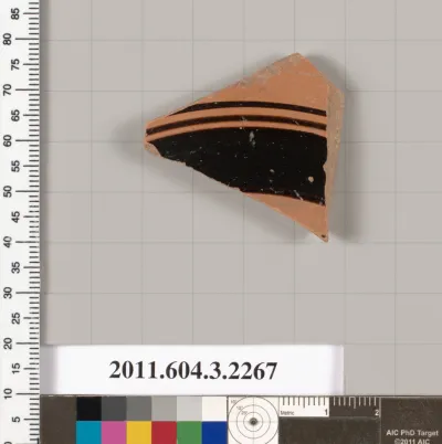 Terracotta fragment of a kylix (drinking cup)