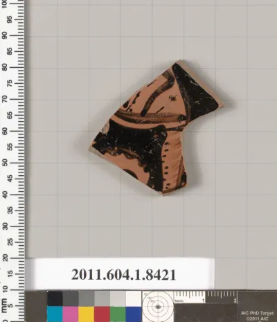 Terracotta fragment of a kylix (drinking cup)