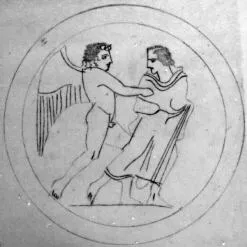 CUP, STEMLESS (ATHENIAN, RED-FIGURE)