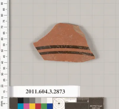 Terracotta fragment of a closed shape