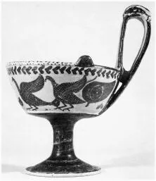 KYATHOS (ETRUSCAN, BLACK-FIGURE)