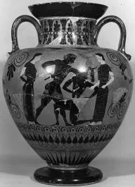 AMPHORA, NECK (ATHENIAN, BLACK-FIGURE)