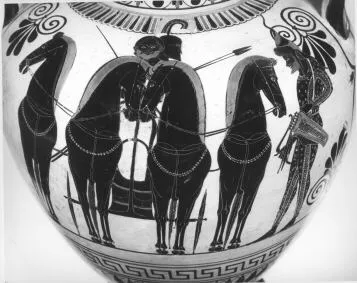 AMPHORA, NECK (ATHENIAN, BLACK-FIGURE)