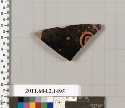 Terracotta fragment of a skyphos (deep drinking cup)