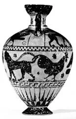 AMPHORA, NECK (ATHENIAN, BLACK-FIGURE)