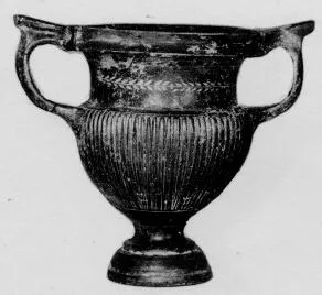 KRATER (SOUTH ITALIAN, CAMPANIAN, BLACK GLAZE)