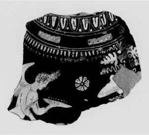 FRAGMENT (SOUTH ITALIAN, GNATHIAN, BLACK GLAZE)