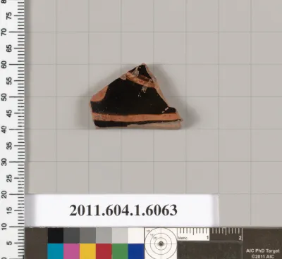 Terracotta fragment of a kylix (drinking cup)