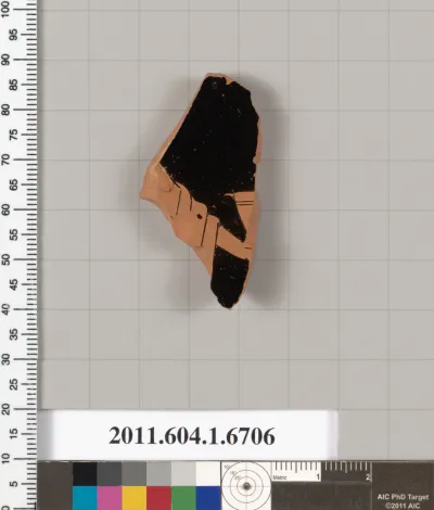 Terracotta fragment of a kylix (drinking cup)