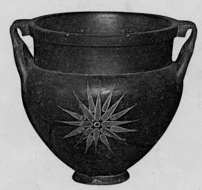 KRATER, COLUMN (LACONIAN, BLACK GLAZE)