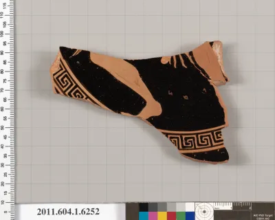 Terracotta fragment of a kylix (drinking cup)