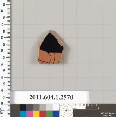 Terracotta fragment of a kylix (drinking cup)