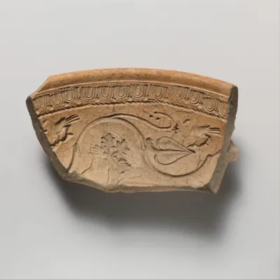 Terracotta mold fragment