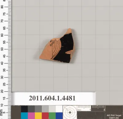 Terracotta fragment of a kylix (drinking cup)