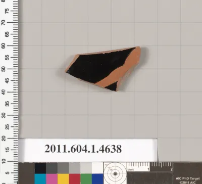 Terracotta fragment of a kylix (drinking cup)