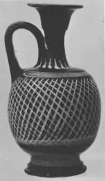 LEKYTHOS (SOUTH ITALIAN, BLACK GLAZE)