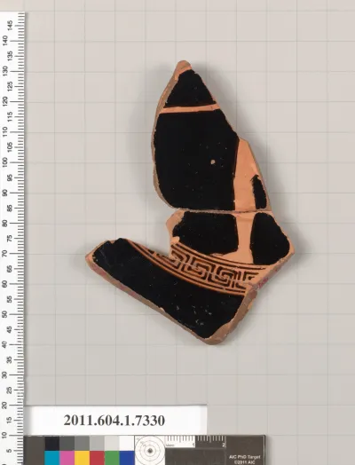 Terracotta fragment of a kylix (drinking cup)