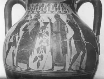 AMPHORA, BELLY, TYPE B (ATHENIAN, BLACK-FIGURE)