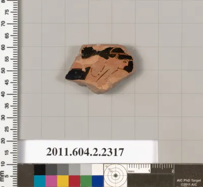 Terracotta fragment of a rhyton (vase for libations and drinking)