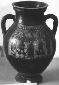 AMPHORA, BELLY, TYPE B (ATHENIAN, BLACK-FIGURE)