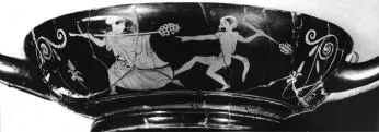 CUP, STEMLESS (ATHENIAN, RED-FIGURE)