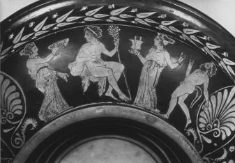 CUP, STEMLESS (ATHENIAN, RED-FIGURE)