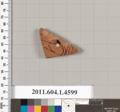 Terracotta fragment of a kylix (drinking cup)