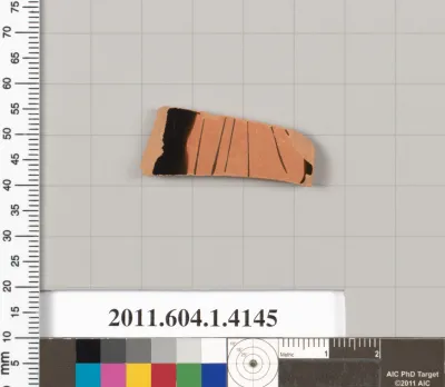 Terracotta fragment of a kylix (drinking cup)