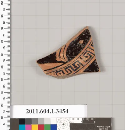 Terracotta fragment of a kylix (drinking cup)