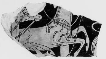 KRATER, CALYX, FRAGMENT (SOUTH ITALIAN, APULIAN, RED-FIGURE)