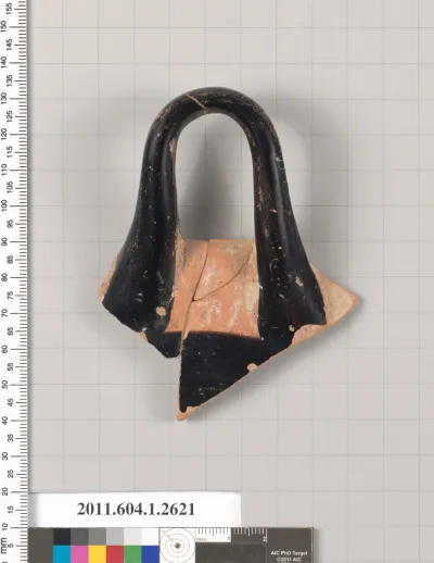 Terracotta fragment of a kylix (drinking cup)