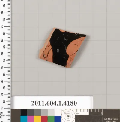 Terracotta fragment of a kylix (drinking cup)