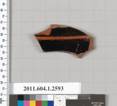 Terracotta fragment of a kylix (drinking cup)