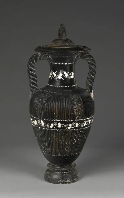 amphore ; couvercle d'amphore