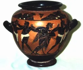 STAMNOS (ATHENIAN, BLACK-FIGURE)